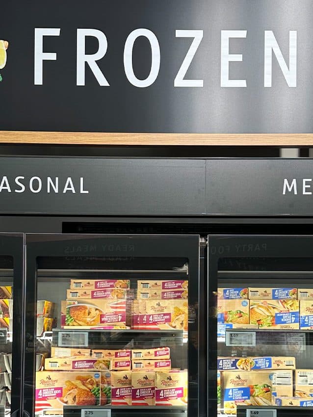 Freezer cabinets in a store whose temperatures are recorded by HACCP monitoring