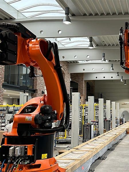 Industrial robots in automated switchgear manufacturing
